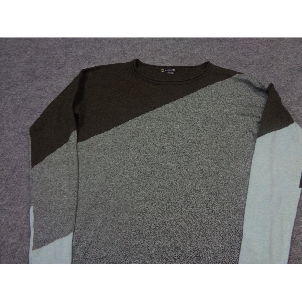 Smartwool Sweater Women's S Grey Shadow Pine Merino Wool Blend Crewneck - Picture 3 of 10